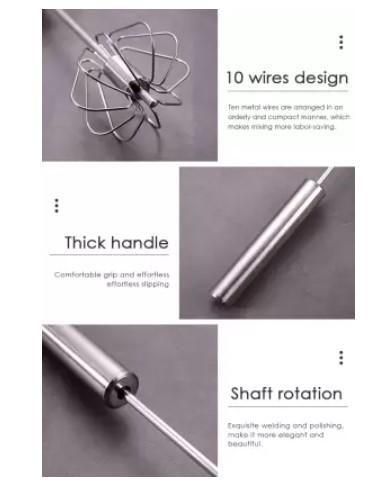 Manual Stainless Steel Hand Whisk – Balloon Egg Beater