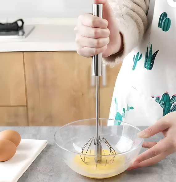 Manual Stainless Steel Hand Whisk – Balloon Egg Beater