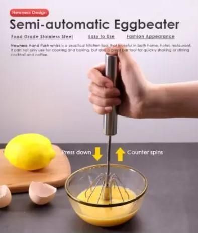 Manual Stainless Steel Hand Whisk – Balloon Egg Beater