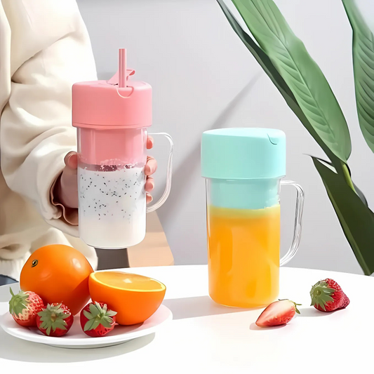 6-Blade USB Rechargeable Mini Blender – 350ML